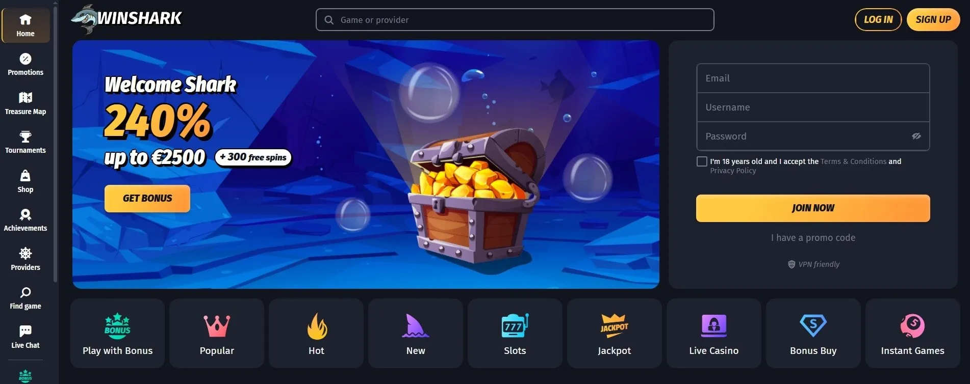 Winshark mit Handyrechnung Winshark Online Casino mit Handyrechnung